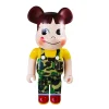 1000% Bearbrick BAPE × PEKOCHAN (Groen)