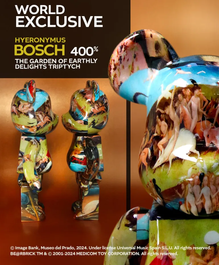 400% Bearbrick De Tuin der Lusten - Jheronimus Bosch