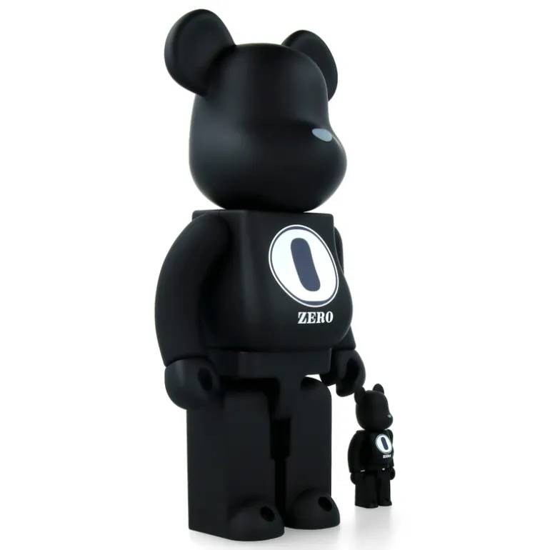 400% + 100% Bearbrick Robert Indiana X Fragmentdesign - Black