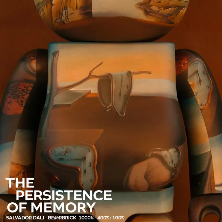 400% + 100% Bearbrick Salvador Dali The Persistance of Memory