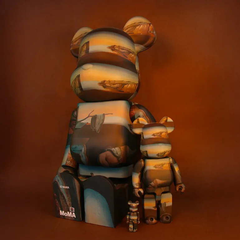 400% + 100% Bearbrick Salvador Dali The Persistance of Memory