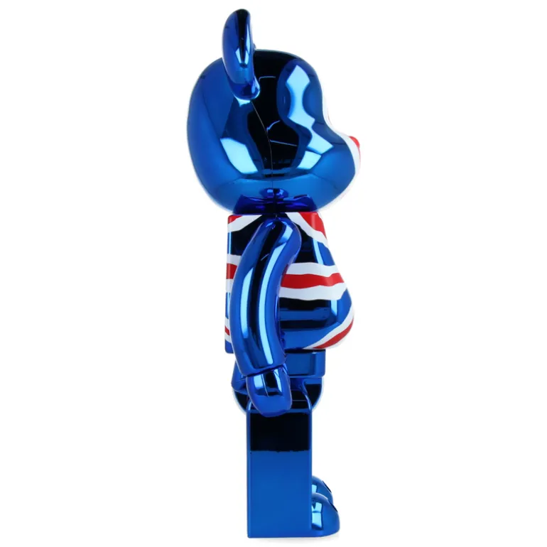 400% + 100% Bearbrick Sex Pistols - God Save The Queen - Chrome Ver.