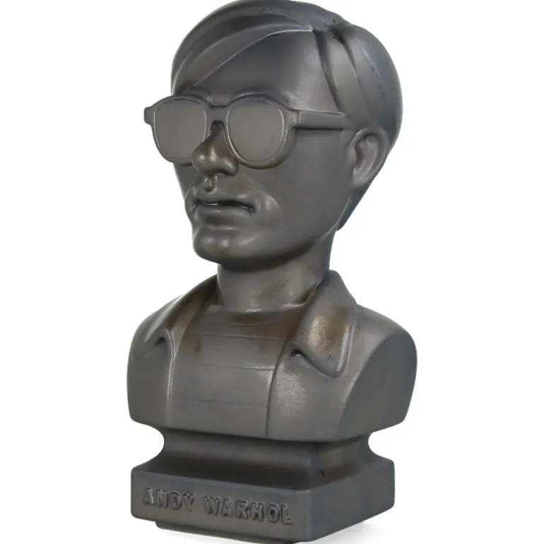 CERAMIK Andy Warhol Bust 60s ASH GOLD