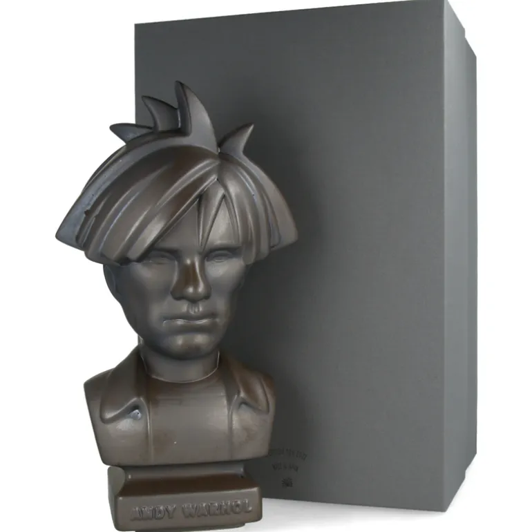 CERAMIK Andy Warhol Bust 80s ASH GOLD