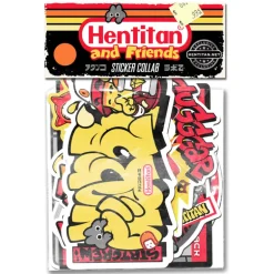 Hentitan and Friends - Orange Sticker Pack
