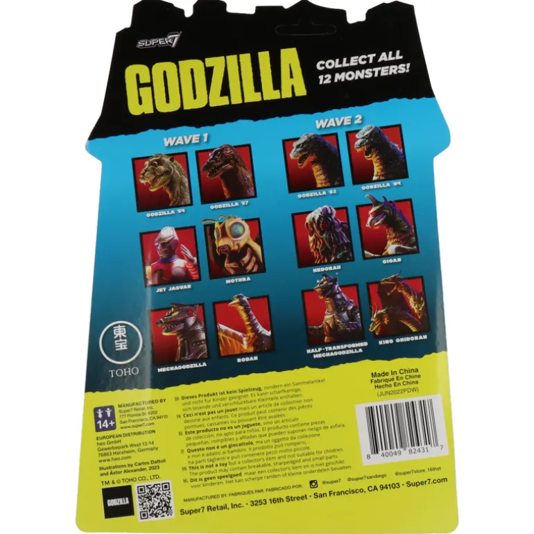 Toho - Godzilla 1984 (Four Toes) - ReAction Figures