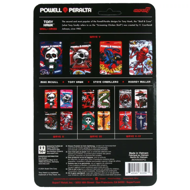 Tony Hawk (Mt. Trashmore '85) - Powell Peralta ReAction Figures Wave 5